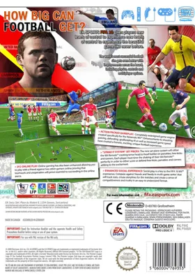 FIFA Soccer 10 box cover back